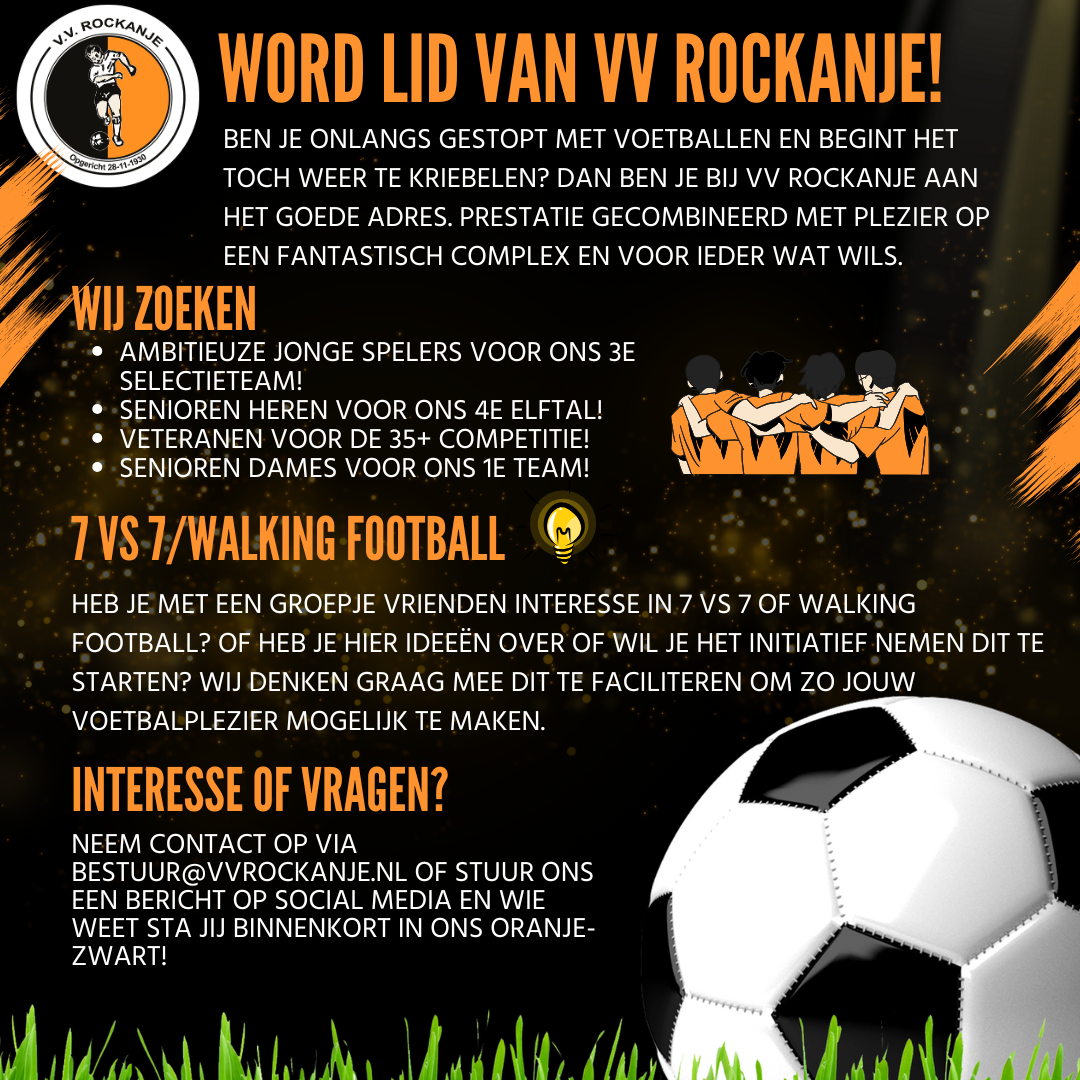 Word lid van VV Rockanje!