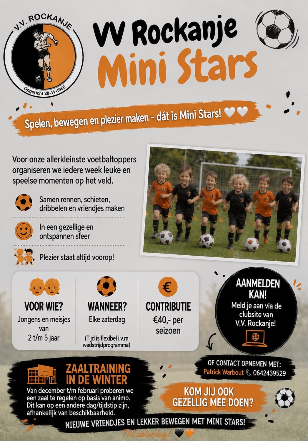 Nieuw bij V.V. Rockanje: Mini Stars!